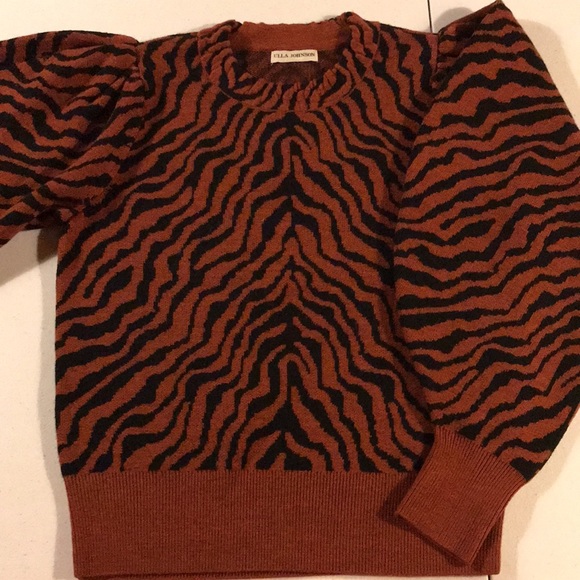 Ulla Johnson Zebra Jacquard Sweater - Picture 6 of 8